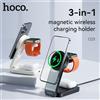 HOCO CQ3 Supporto per caricabatterie rapido wireless magnetico pieghevole 3 in 1 per Iphone16 15 14 Pro Telefoni cellulari Orologio Ricarica wireless