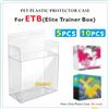 NONE 5/10 pezzi PET Elite Trainer Box Custodia protettiva Vetrina trasparente - Custodia ETB spessa 0,45 mm compatibile con le scatole Elite Trainer