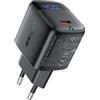 ACEFAST Caricatore ACEFAST GaN PD40W con Display Digitale e Spina EU per Ricarica Rapida iPhone 17 16, Adattatore da Parete PD Quick Charge per Samsung S25 26