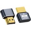Suoxiom 1PC HDMI Dummy Plug, HDMI Dongle Virtual Monitor Display Emulator 4k@60Hz per Windows M-ac OSX Linux (con luce di visualizzazione)