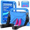 RollinCase Custodia per Lenovo Tab M10 FHD Plus 10.3 Pollici TB-X606F/TB-X606X, Leggera Antiurto Cover per Bambini con Cavalletto e Spallacci, per Lenovo M10 FHD Plus 10.3 Modello 2020 Tablet, Blu