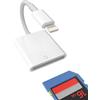 zoyuzan Lettore Schede SD per Apple Iphone 14 13 12 11 Pro Max 7 8 Plus X SE XS XR per iPad Air Tablet Adattatore Lightning Jack Card Reader Chiavetta Scaricare Foto Accessori