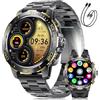 BENYAR SMART Orologio Smartwatch Uomo Militare con Luce a LED, Display AMOLED 1,52 Pollici, Smart watch con Funzione Telefono, Batteria 800 mAh, Frequenza Cardiaca/Monitor del Sonno, 119 Modalità Fitness Tracker