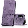 CXTcase Custodia per cellulare per Samsung Galaxy A07 4G, custodia in pelle PU pieghevole con slot per carte e supporto, Flip Case custodia protettiva per Samsung Galaxy A07 4G, viola