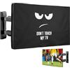 kwmobile Protezione per 55 TV - Cover Impermeabile Proteggi Schermo PC e TV - Custodia Antipolvere - Don't touch my TV