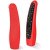 Hydream Custodia in Silicone Compatibile con LG Telecomando AN-MR18BA / AN-MR19BA/ AN-MR20GA Smart TV Telecomando per LG Magic Magico Remote Protettiva Cover Anti-Scivolo Cassa Copertura (Rosso)