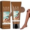 Muiefe Trucco per Gambe Impermeabile Senza Trasferimento, Crema Colorata Gambe, Fondotinta Corpo Lunga Durata, Crema Copertura Per Tatuaggi e Cicatrici su Gambe e Corpo (Cacao)