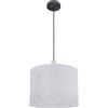 Globo lighting Lampadario a sospensione Roger in tessuto grigio d.40 cm a 1 luce 1XE27 15378H/40