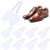 UCAMP Set da 9 Paia di Tendiscarpe in Plastica,Tendiscarpe Uomo,Regolabile Adulto Scarpa Albero,Forma per Calzature,Forme Scarpe Con Tensione Molla Bobina,Taglia Variabile38-45,Transparente