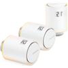 Netatmo Valvola del radiatore termostatico Netatmo Set 3 Valvole Termostatiche Intelligenti Aggiuntive per il Termostato Intelligente e Kit di base riscaldamento centralizzato [NBU-NAV]
