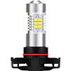 KATUR PSX24W Lampadine fendinebbia a LED Max 80W 2000 Lumen 6500K Xenon Bianco con proiettore per Guida luci di Marcia Diurna DRL o fendinebbia, 12V -24V (Confezione da 2)