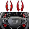 OYDDL 2 adesivi per leve del cambio, compatibili con Honda Accord/Civic/Odyssey/Spirior/Avancier/Acura/Inspire/Life (rosso)