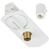SLV Adattatore per sospensione binario monofase bianco IP20 - Accessorio elettrico per sistema a binario 1 fase alta tensione