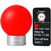EvoDevice Lampada notturna ambientale rosso profondo 670 nm per il comfort oculare, con modalità luce verde e ambra.