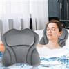 Purpledi Cuscini Poggiatesta da Vasca,Cuscino da Bagno 4D con 6 Ventose Antiscivolo,Cuscino Vasca da Bagno,Cuscini Poggiatesta da Vasca Cuscino Poggiatesta Ergonomico per Tutti i Tipi di Vasca (A)
