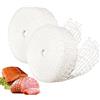 MIPIACE 2 Pezzis Rete da Cucina 3m Rete per Arrosti 16 Fori Rete Elastica per Carne Arrosto Rotolo di Rete per Carne per Cottura da Forno Pollame Conservare Stagionatura Salumi Prosciutto Salsicce