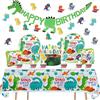 Suynauetev 57 Pezzi Set Compleanno Bambino Kit Compleanno Bambino Striscione Decorazione per Torta Piatto da 7 Pollici Tovagliolo Tovaglia (180 cm x 108 cm) può 10 Ospite