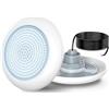 OSREE Luci Piscina LED con Filettatura 2, 18W Lampade Piscina 6000K Non Dimmerabile, 1800lm, Ø242mm, 12V AC/DC IP68 Impermeabile Riempito di Resina Faro Sommergibile per Piscine Fuori Terra Acciaio