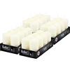 Hofer Candele Avorio a Colonna - 4,5 x 9 cm - Set di 32 Piccole Candele Decorative Cilindriche - Colore Avorio - Lunga Durata di 12 Ore - Cera Antigoccia - Non Profumate - Qualità RAL