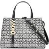 DKNY Crossbody da donna Avril SMALL Satchel 100% PVC con trim, logo nero e nero