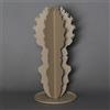 ARTI & MESTIERI Pianta Decorativa Moderna Cactus Beige 51cm in Ferro