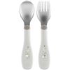 Chicco Set Posate Chicco Metal Cutlery in Acciaio 18M+ Grigio