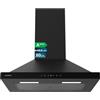 Cecotec Cappa Aspirante Piramidale 60 cm Bolero Flux PT 604400 Black A+++. Vetro Frontale Nero, Aspirazione 449,5 m³/h, Controllo Touch Invisibile, Funzione Booster, Filtri Lavabili, Classe A+++