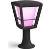 Philips Hue White and Color Ambiance Econic, Lampada Smart LED da Parete per Esterni, Dimmerabile, Nero