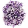 Fdit Pietra Naturale burattata Quarzo Trasparente Trucioli di Pietra burattati Pezzi di Quarzo di Cristallo Naturale schiacciato Decorazione Domestica(Viola)