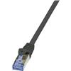 LogiLink CAT6A S/FTP Patchkabel AWG26 PIMF schw. 3,00m [CQ3063S]