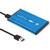 QOLTEC Box hard disk 2.5'' Qoltec esterno Blu [51859]