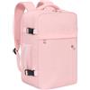 KIRFEIHT Bagaglio a Mano 40x30x20 per Ryanair Zaino da Viaggio Aereo Piccolo - 24L Borsa da Viaggio per Cabina, Zaini Universali per Uomo e Donna per Scuola Trekking Lavoro - Rosa