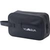 YUMQUA Beauty case da uomo, da viaggio, da donna, da appendere, impermeabile, doppio kit da viaggio, borsa da toilette per viaggi, vacanze, sport, Nero , Handgepäck 10,43 x 6,3 x 3,54 Zoll, FASHIE Semplicità
