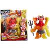 BANDAI Heroes of Goo Jit Zu BANDAI Action Figure L'eroe più potente King Hydra è arrivato con i suoi poteri Lava Fury in 25 cm, multicolore, CO42948