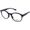 Oakley Spindrift RX OX8176 817603 | Occhiali da Vista Graduati | Prova Online | Unisex | Plastica | Tondi | Blu | Adrialenti