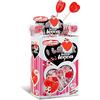 CASA DEL DOLCE Lecca Cuore Piccolo, Lecca Lecca a Forma di Cuore, Gusto Ciliegia, Box da 200 Pezzi, Incartati Singolarmente, Made in Italy, Senza Lattosio, Senza Glutine, Idee Regalo per Feste