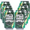 Mia Kombucha al Luppolo - Tè Fermentato Naturale con Luppolo Cascade - Note Agrumate e Amaricanti - Ricca di Probiotici e Antiossidanti - Bevanda Analcolica 330ml (6 Lattine, Luppolo)