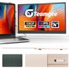 Teamgee 14.1 Monitor portatile color oro rosa - Schermo esterno ultra sottile 1080P per laptop con supporto di alta qualità. Compatibile con laptop13"-17 Mac/Wins/DeX, 0,6 kg