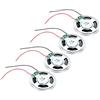 QUARKZMAN 4Pz 0.5W 8 Ohm Rotondo Mini Altoparlante-Guscio Metallico Interno Micro Magnete Speaker Per Piccoli Altoparlanti-DVD EVD Multimediale Mobile Radio