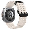 TiMOVO Ocean Silicone Sport Band per Samsung Galaxy Watch Ultra 47mm(2025/2024), Cinturino Impermeabile Morbido e Traspirante per Uomini e Donne, Starlight