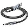 Avigers Cavo Aux da USB C to 3.5mm, Cavo Audio Jack da 3,5 mm Ausiliario Stereo Connettore, CAvo Aux Macchina per iPhone 16/15 Promax, Mate 30/20, Galaxy S21/S21+, Ultra/S20 Autoradio, Altoparlanti, Cuffie