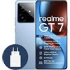 realme GT7 5G Smartphone,12+256GB,Batteria 7000mAh,120W charge,Processore Dimensity 9400e, Fotocamera IMX906 50MP, AI Planner, Display Pro-Esports da 6000 nit 120Hz,IP69,Blu, esclusiva Amazon