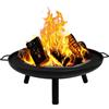 GasOne Braciere a legna da 58,4 cm per esterni, in lega di acciaio resistente, per esterni, piccolo braciere per cortile, portico, terrazza, campeggio, barbecue