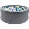 SUN&SPORT Piscinetta active play con 150 palline colorate 6cm - ø88x33cm