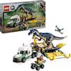LEGO Jurassic World Missione Dinosauro: Camion di Trasporto dell'Allosauro, Giocattolo d'Avventura con Veicolo e Minifigure, Giochi per Bambini e Bambine da 8 Anni, Regalo di Compleanno 76966