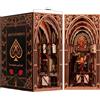 MiniCity Book Nook, custodia in miniatura, puzzle in legno 3D, supporto
