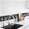 neukids battiscopa adesivo nero,modelli alimentari bordi per carta da parati,battiscopa pareti della cucina,soggiorno, bagno, cucina, decorazione carta da parati 200x10CMx2Rotoli
