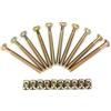 FTVOGUE 10pcs M6 bulloni per mobili in acciaio al carbonio 70mm bullone di dado set con 6mm Nuts Connettore Fastener