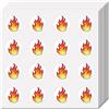 CREATCABIN Adesivi con Foto di Fiamme Adesivi per Planner di Fuoco in Plastica Impermeabile Immagine Autoadesiva Piccoli Punti Rotondi con Fiamme per Planner Artigianato Fai-da-Te 15x15cm