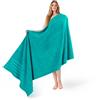 American Soft Linen Asciugamani da bagno grandi Jumbo, 100% cotone da 600 g/m², 35 x 70 cm, asciugamani da bagno di lusso oversize per bagno, spiaggia e piscina, turchese